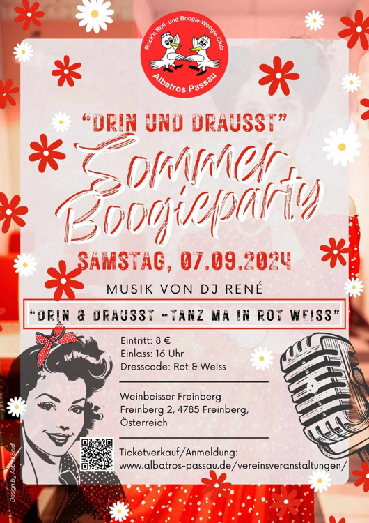 07.09.2024 Albatros Sommer Boogieparty *Drin und Drausst* beim Weinbeisser, Freinberg/O mit DJ. Ren