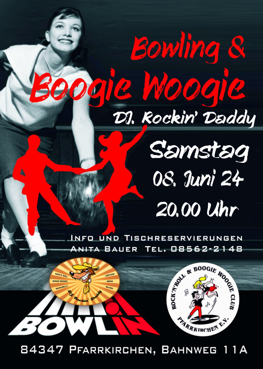 08.06.2024 Bowling & Boogie RRC Pfarrkirchen in der Bowlingbahn,  Musik by DJ. Rockin' Daddy ***