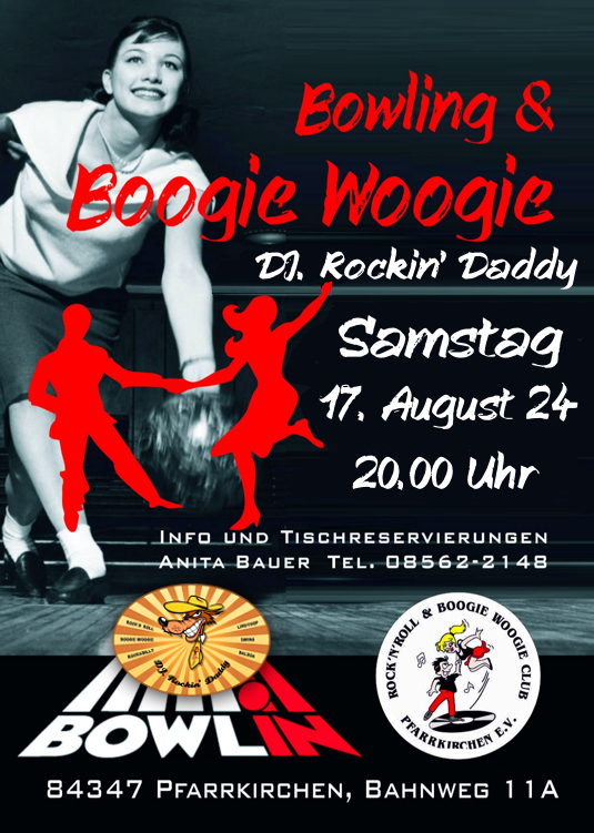 17.08.2024 Bowling & Boogie RRC Pfarrkirchen in der Bowlingbahn,  Musik by DJ. Rockin' Daddy ***