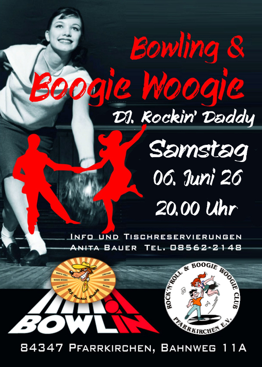 06.06.2026 Boogie & Bowling des RRC Pfarrkirchen im Bowlin, Pfarrkirchen Musik by DJ. Rockin' Daddy ***